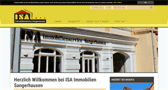 Desktop Screenshot of isa-immobilien.de