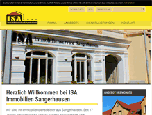 Tablet Screenshot of isa-immobilien.de